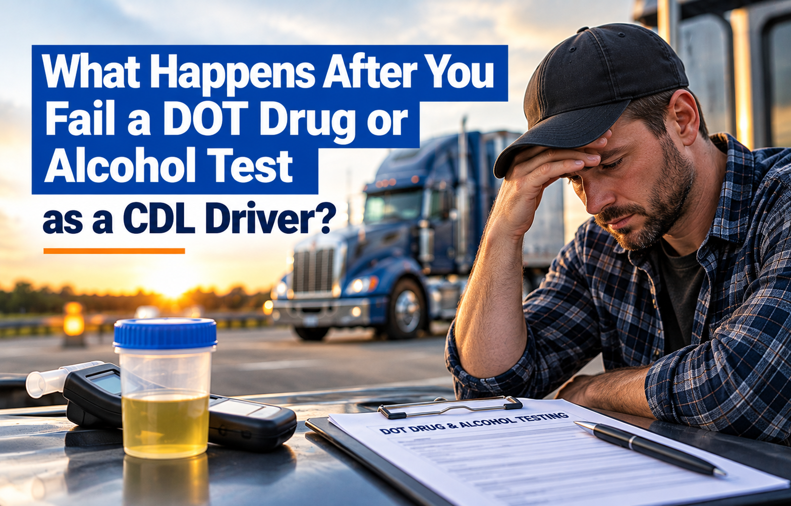 What Happens After You Fail a DOT Drug or Alcohol Test as a CDL Driver?